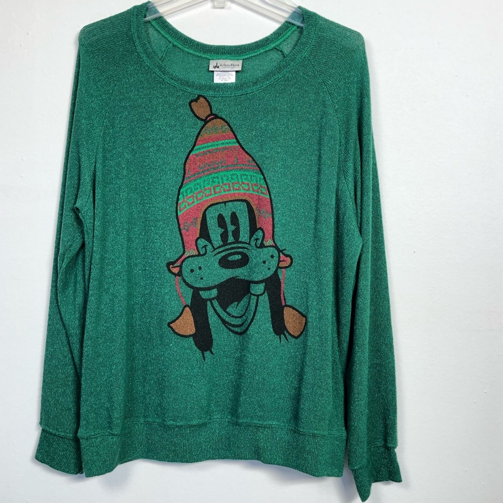 Disney Holidays Pluto Green Sweater NWOT 1X